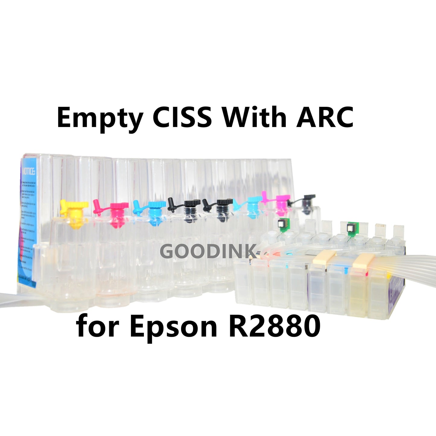 Empty cis CISS Ink System for Stylus Photo R2880 Printer T096 96 with ARC for DTF Printing