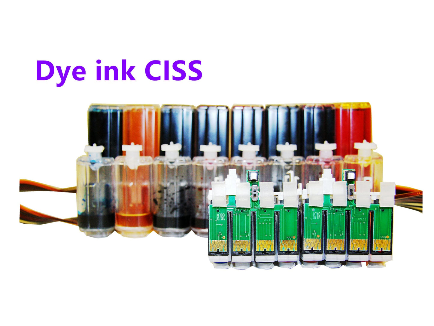 Empty, Dye, Pigment CIS CISS Ink System for Stylus photo R1900 Printer T087 87 ink cartridge wide format printer