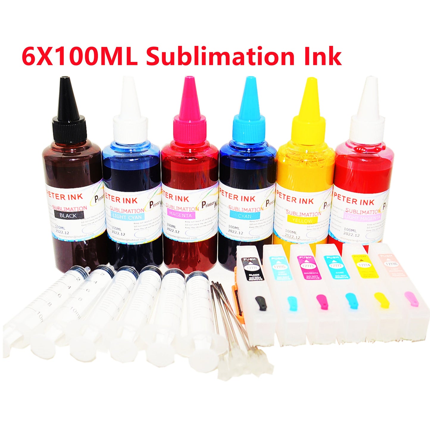 Empty, Dye, Sublimation, Pigment Refillable Ink Cartridge for Expression Photo XP-970 Xp 970 Xp970 T277 277 ink cartridge