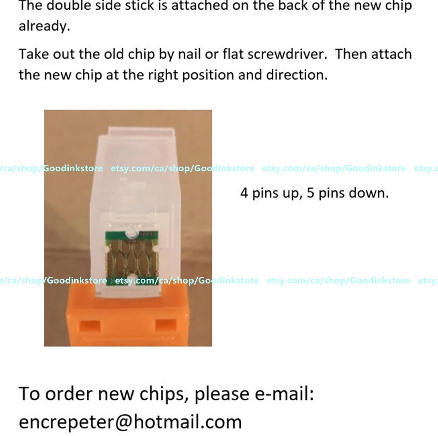 6X T312 314 XL Single Use Chip for Refillable Ink Cartridge for Xp 15000