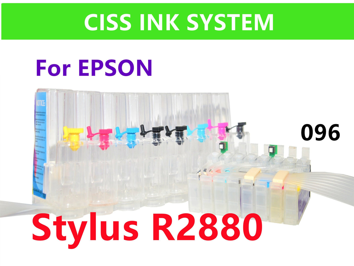 Empty cis CISS Ink System for Stylus Photo R2880 Printer T096 96 with ARC for DTF Printing