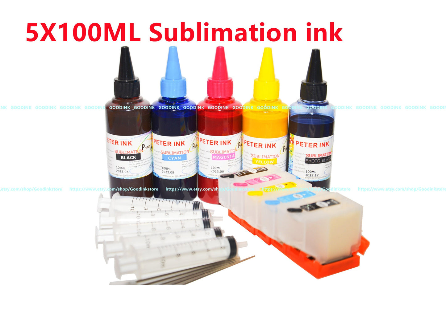 Empty, sublimation, dye Refillable Ink Cartridge for Expression XP6000 XP6100 XP-6000 XP-6100 Printer T302 302 XL with chip