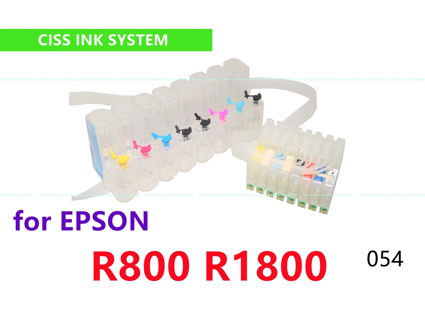 Empty, Dye, Pigment CIS CISS Ink System for Stylus photo R800 R1800 Printer T054 54 ink cartridge wide format printer