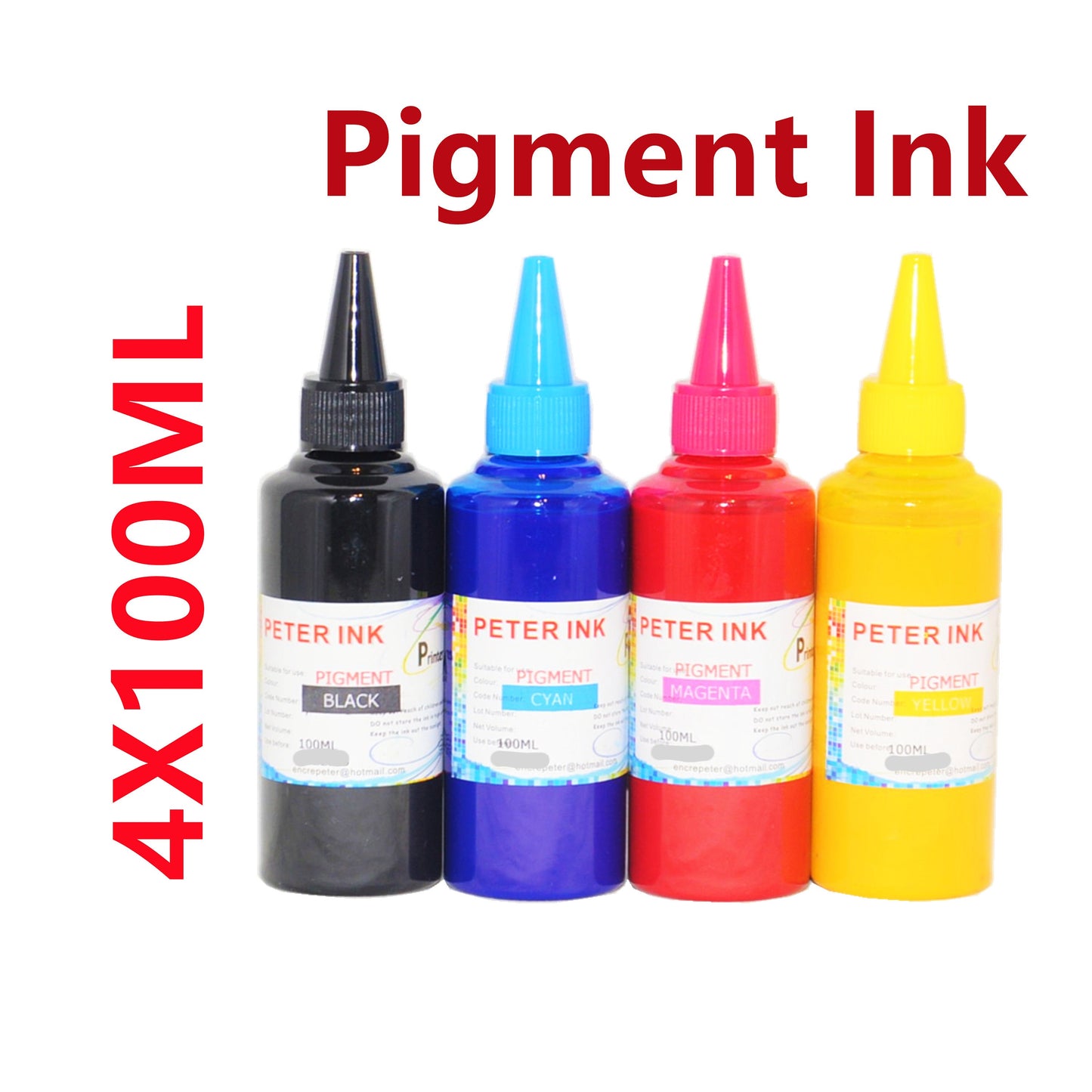 4X100ml Pigment Ink for Wf-7840 Wf-7820 Wf-7310 EC-C7000 Printer T812 812 Refillable ink cartridges CISS