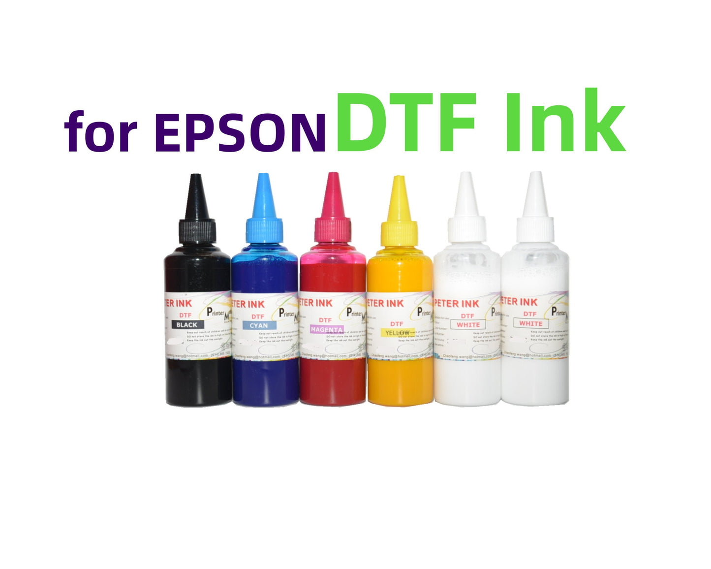 6X100ML Premium DTF Direct To Film refill Ink for Xp-15000 Artisan 1430 Stylus 1400 ET-8550 ET-8500 L1800 L800 L805 Printer