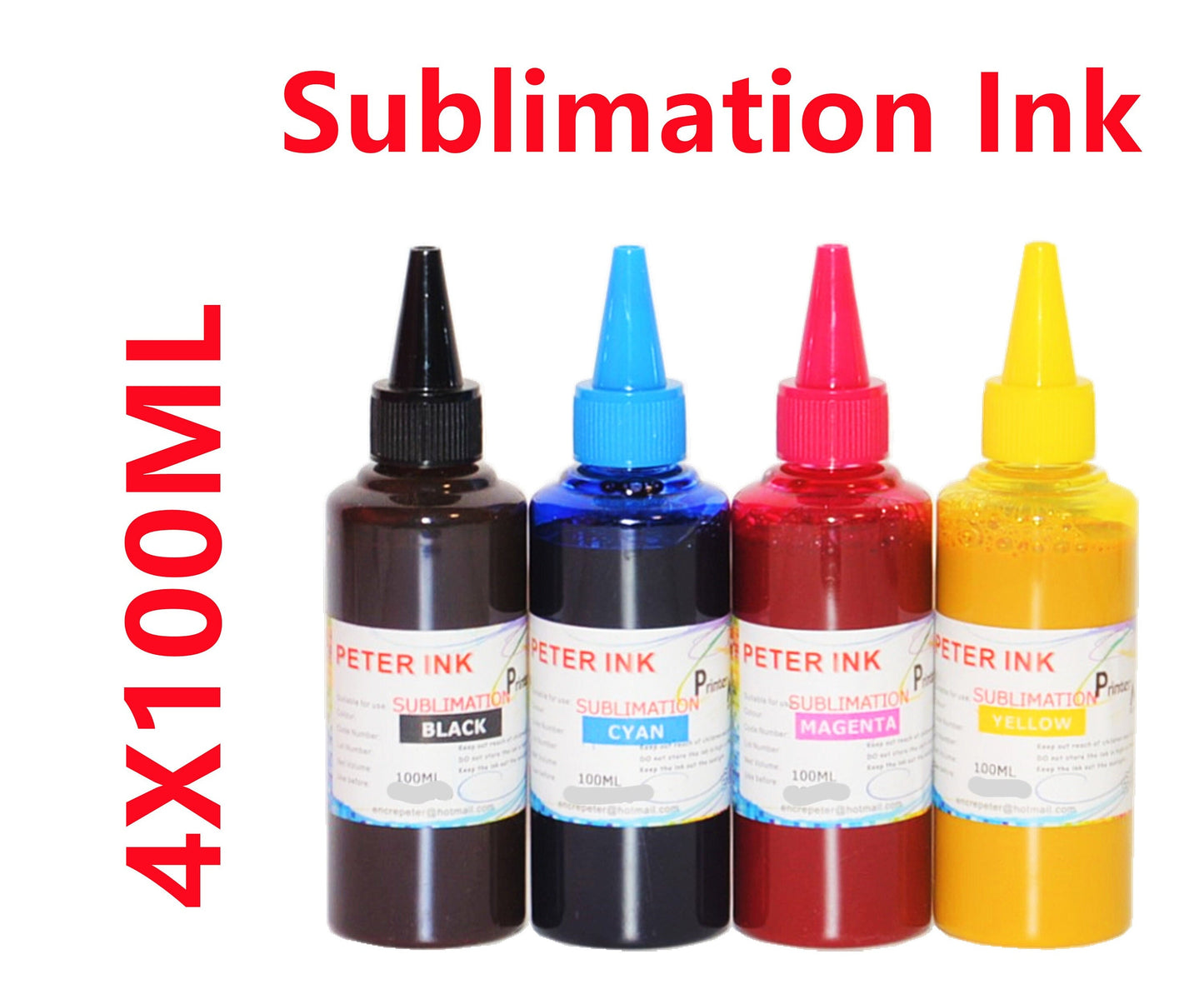 4X100ML Premium Sublimation refillable Ink for EcoTank t-2850 ET-3830 Et-3850 Et-3843 Et-4750 Et-4850 ET-15000 T502