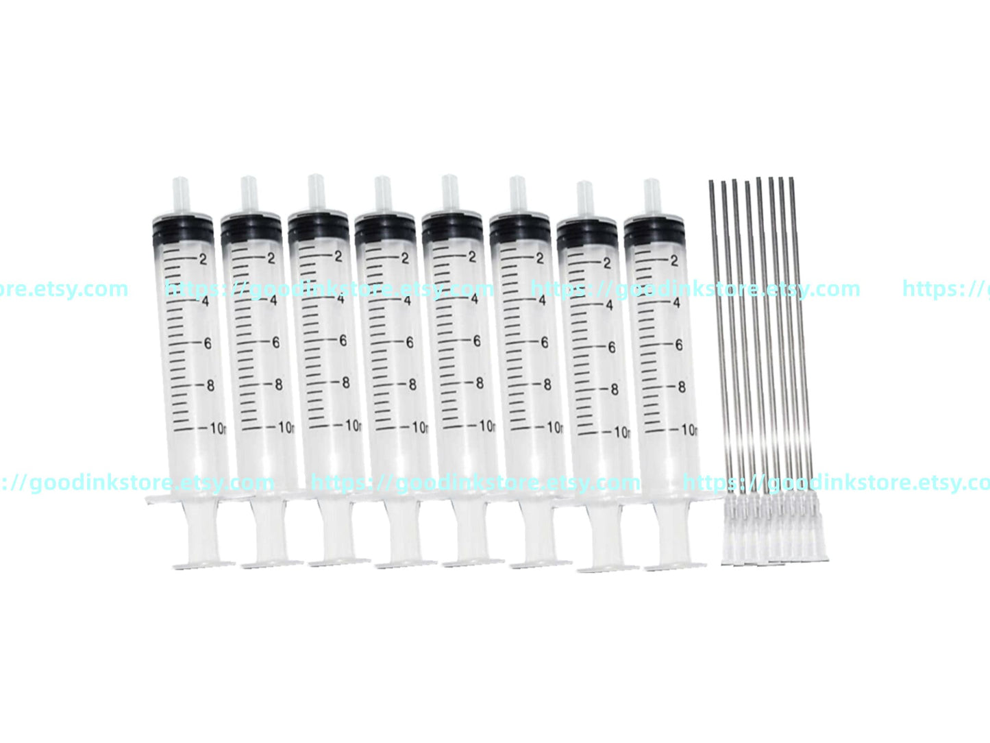 10ML Syringe with long blunt needle for refillable ink cartridge CISS CIS for inkjet printer