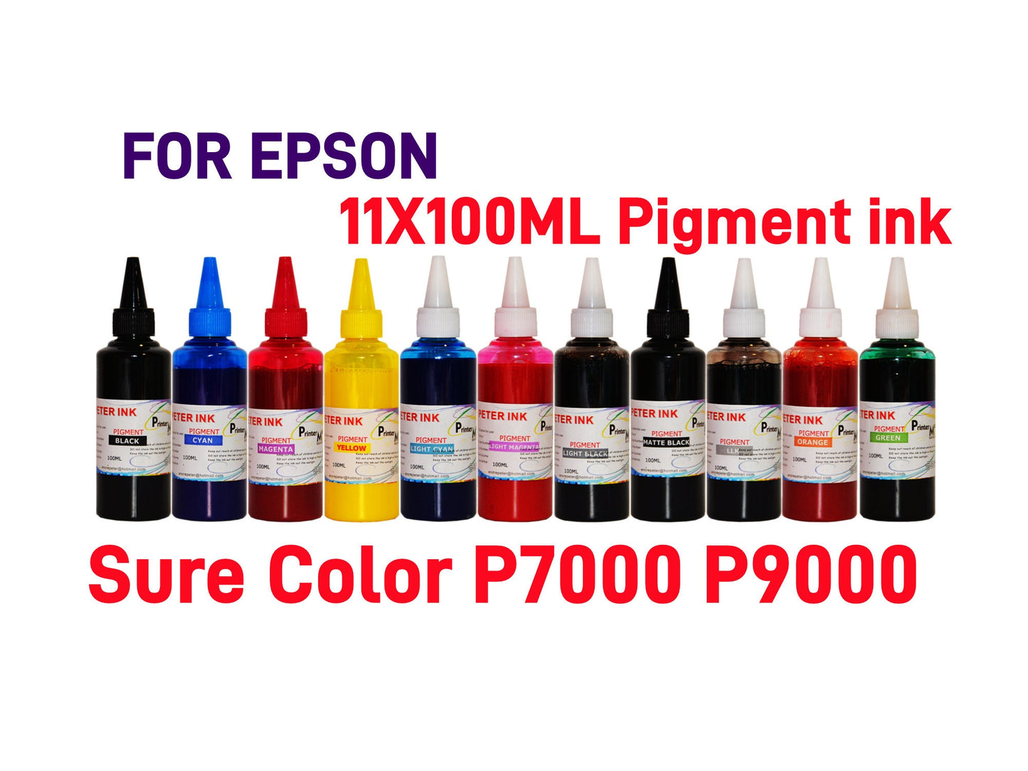 SureColor SC P7000 P9000 Printer T804 804 Cartridge Premium Pigment refill Ink - 11X100ML