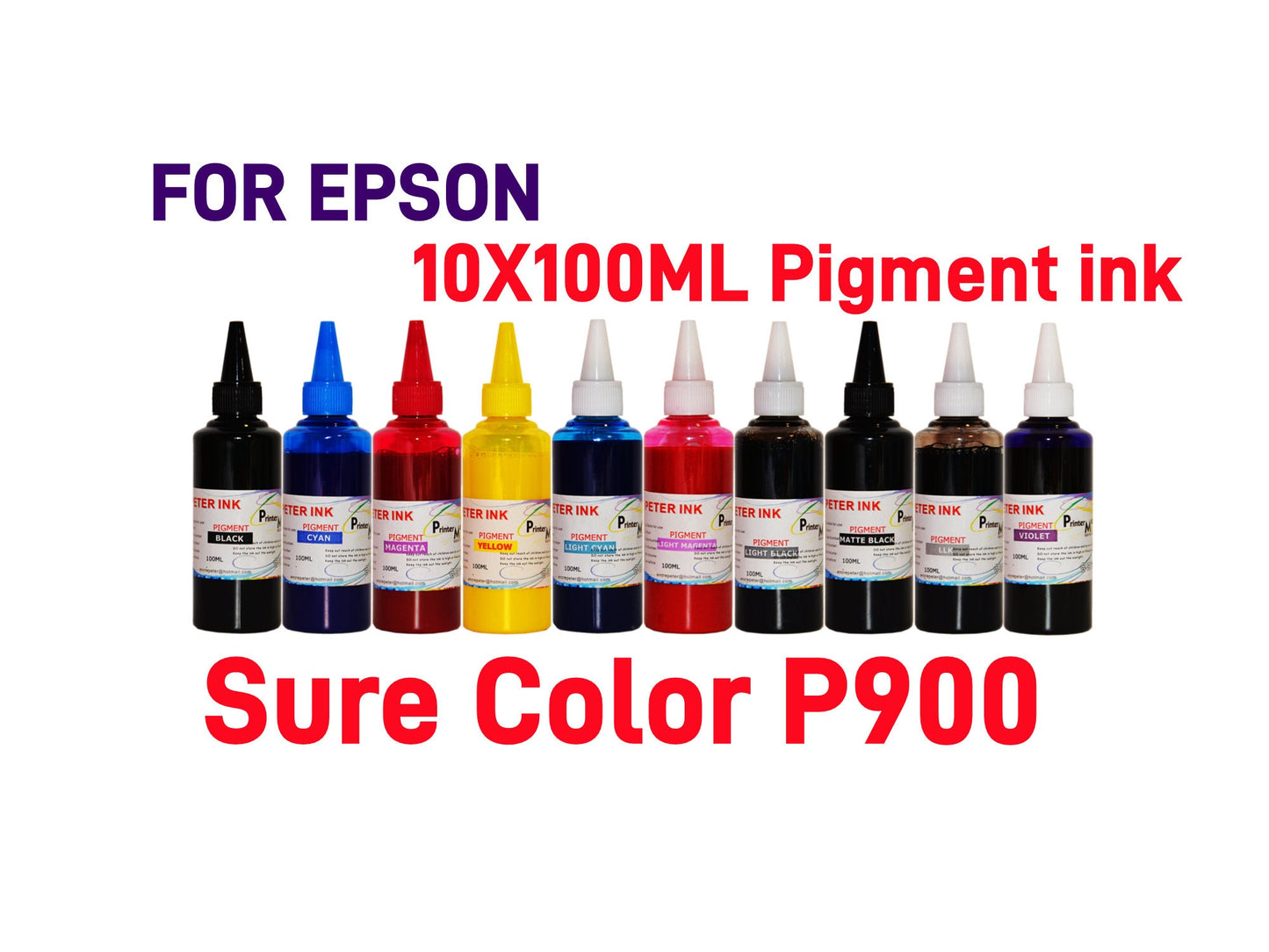 SureColor SC P900 Printer T46Y 46Y Cartridge Premium Pigment refill Ink - 10X100ML