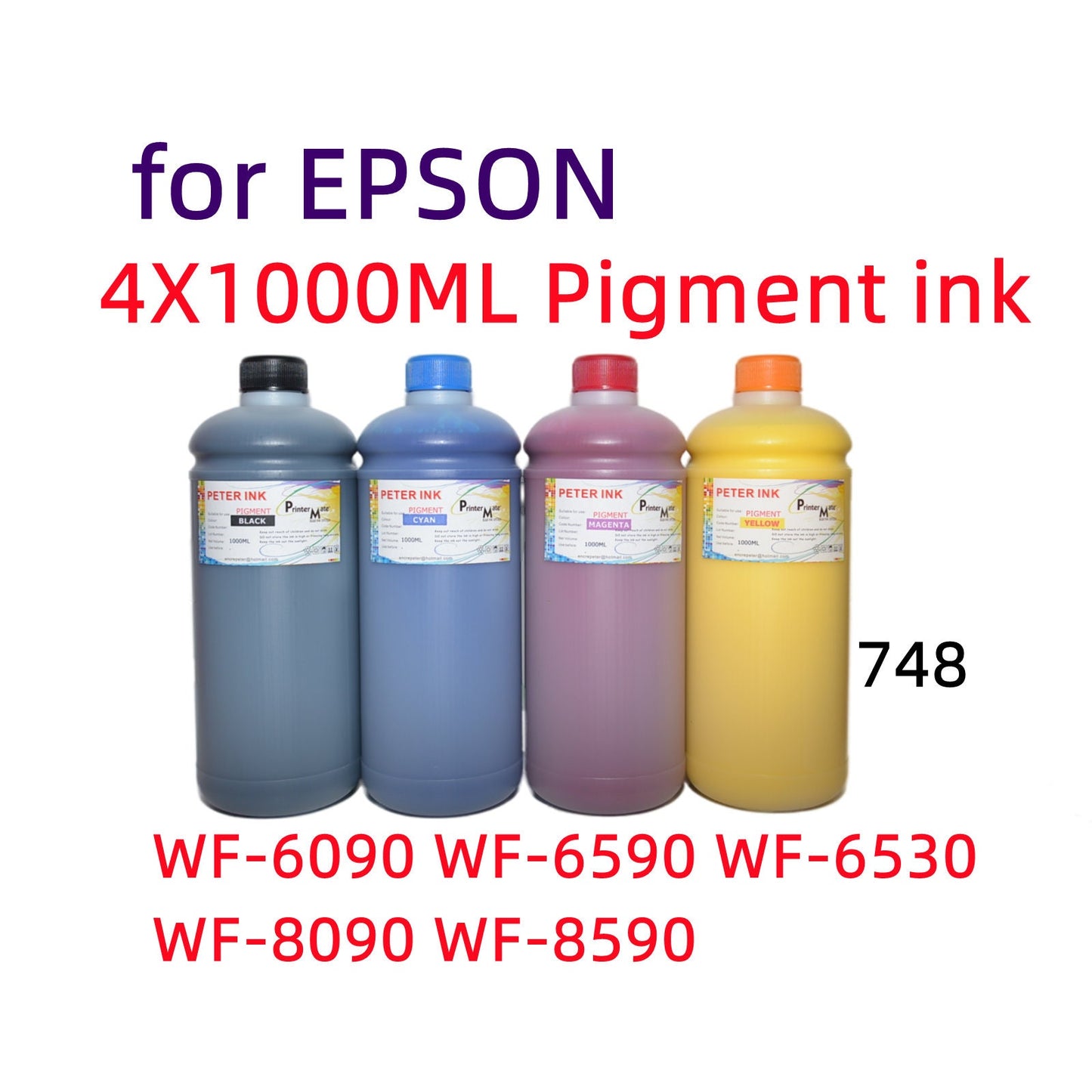 Premium Pigment ink WF-6090 WF-6590 Wf-6530 Wf-8590 WF-8090 748 748XL 748XXL