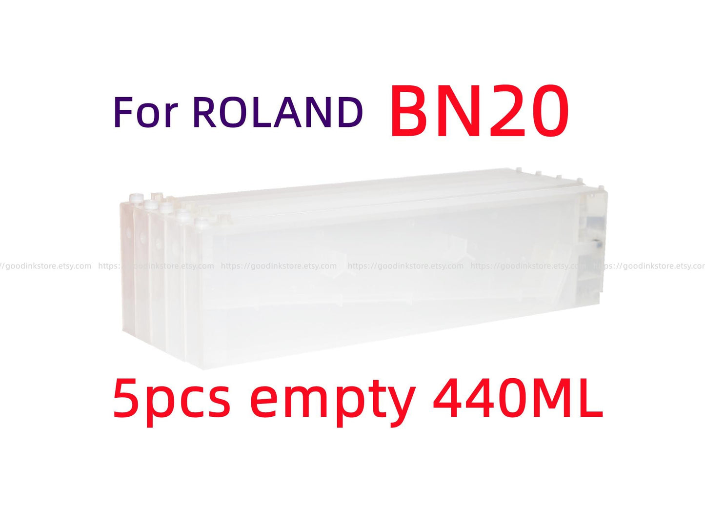 5PC Empty Refillable Cartridge For Roland Versastudio BN-20 BN20