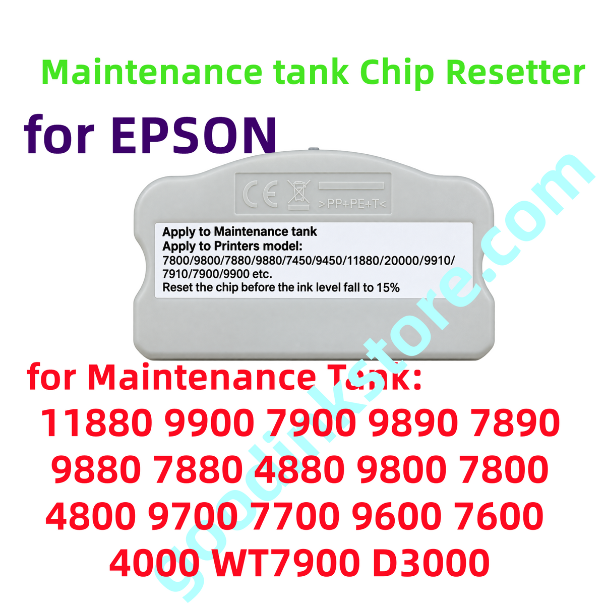Maintenance Box Chip Resetter for 11880 9900 7900 9890 7890 9880 7880 4880 9800 7800 4800 7600 9600 4000 WT7900 D3000 7700 9700