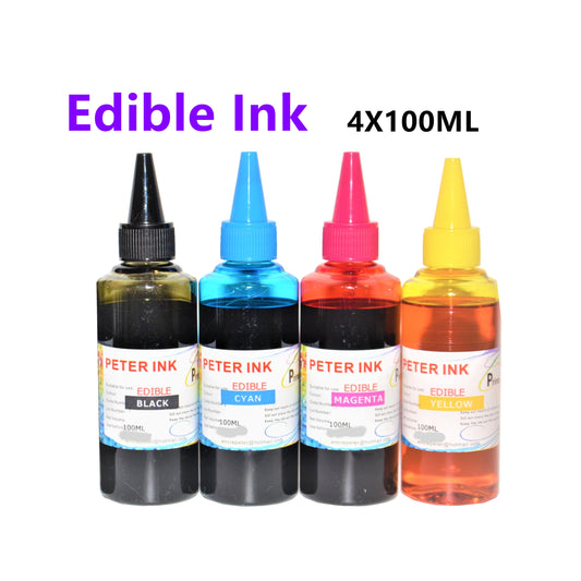 4X100ML Edible refill Ink for Epson printer