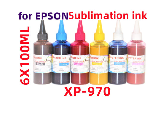 6X100ML Premium Sublimation refill Ink for XP-970 XP970 Printer 277 cartridge